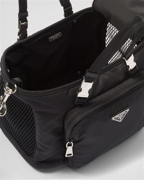 prada pet bowl|Prada leather pet bag.